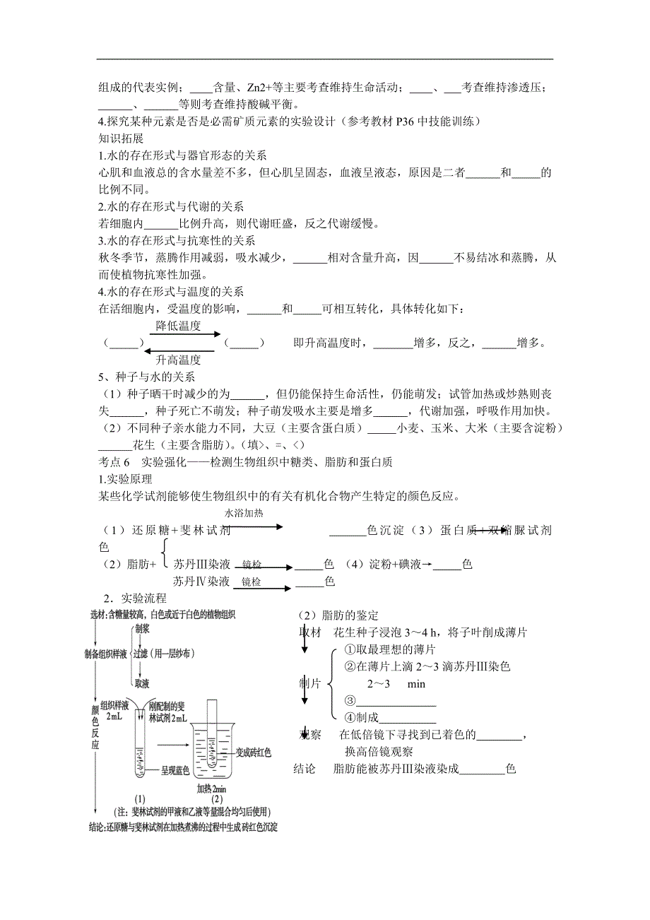 高中生物必修1知识点总结及经典例题_第2页