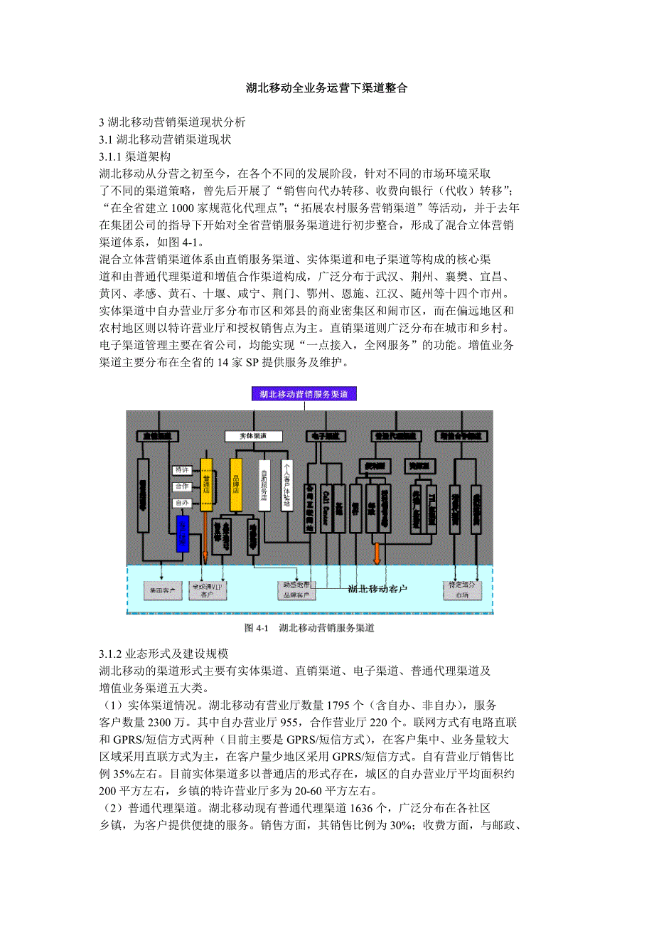 湖北移动全业务运营下渠道整合_第1页