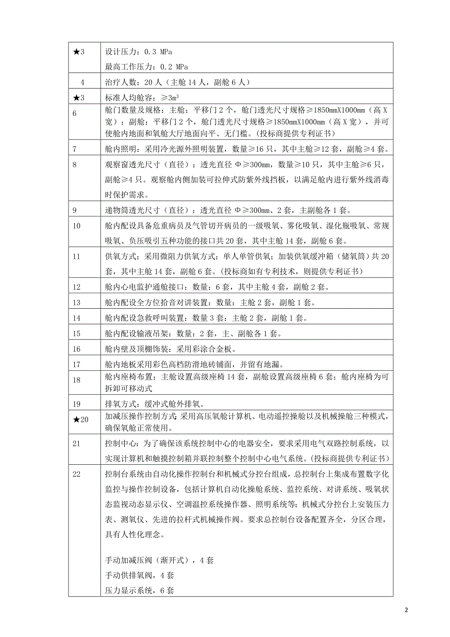 医学专题：采购濉溪医院采购医用空气加压氧仓项目二次货物_第2页