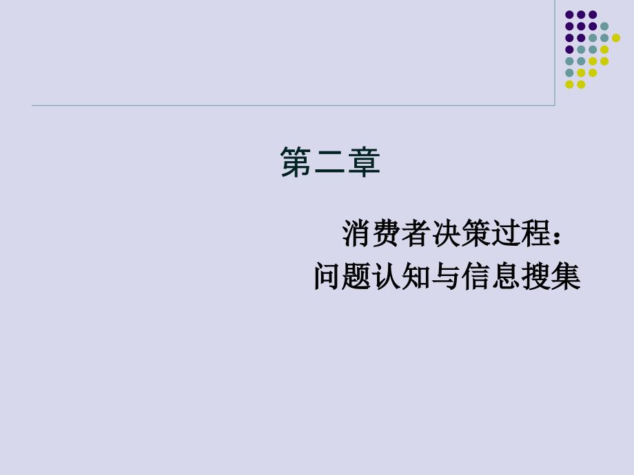 消费者决策过程问题认知与信息收集符国群版_第1页