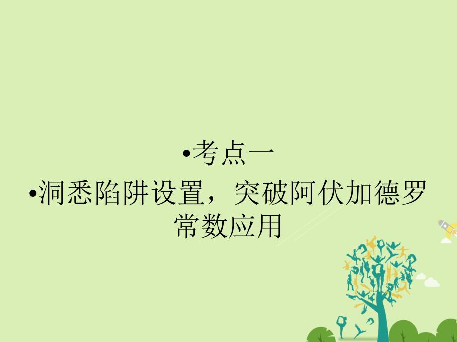 高考化学大二轮复习 第Ⅰ部分 专题突破一 屡考不衰的化学基本概念 第2讲 化学常用计量及溶解度曲线的应用 考点1 化学常用计量及溶解度曲线的应用课件._第3页