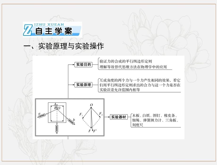 高考物理一轮复习专题二实验三：验证力的平行四边形定则课件_第2页