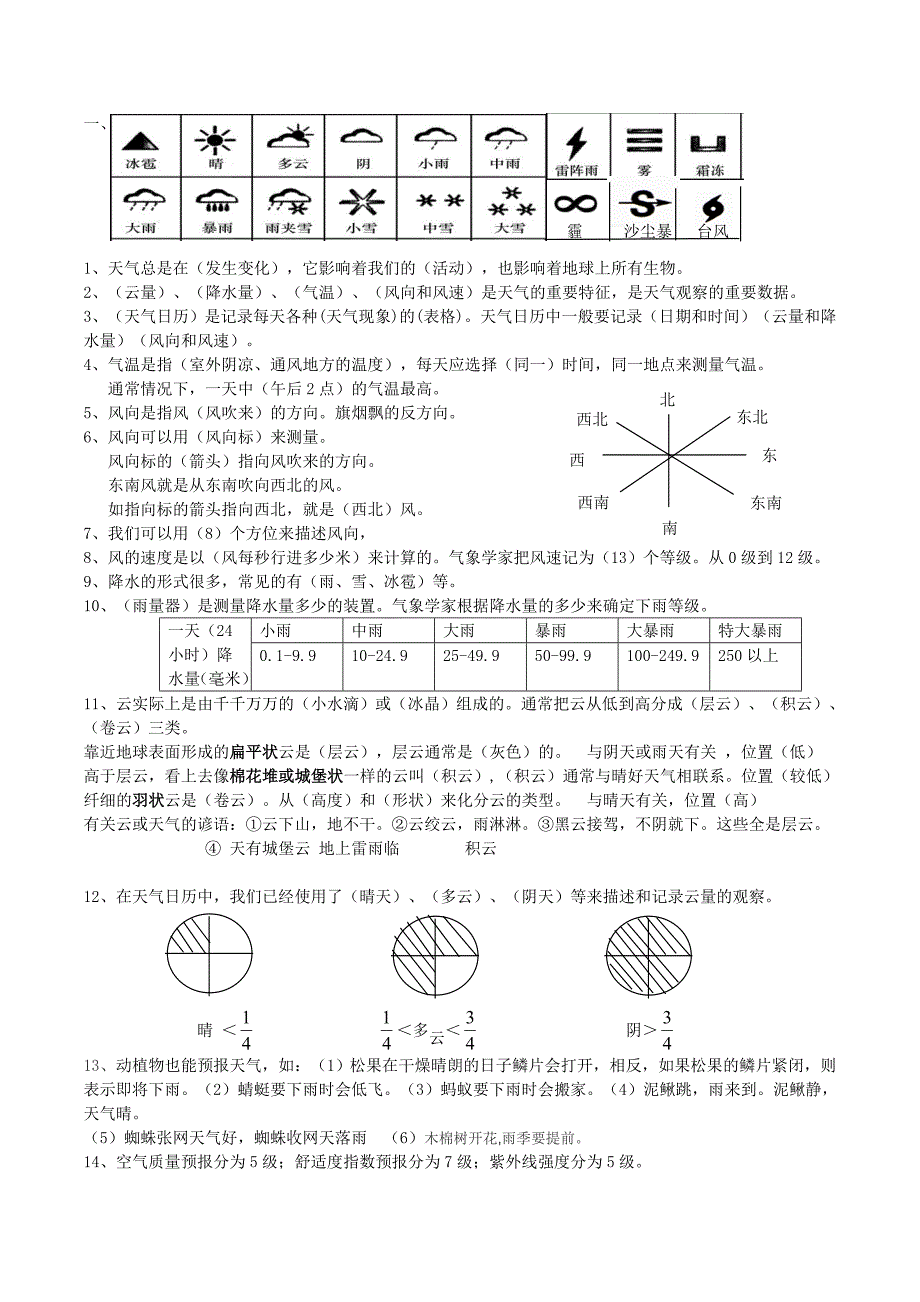 新教科版科学四年级上册知识点整理精品完整版_第1页