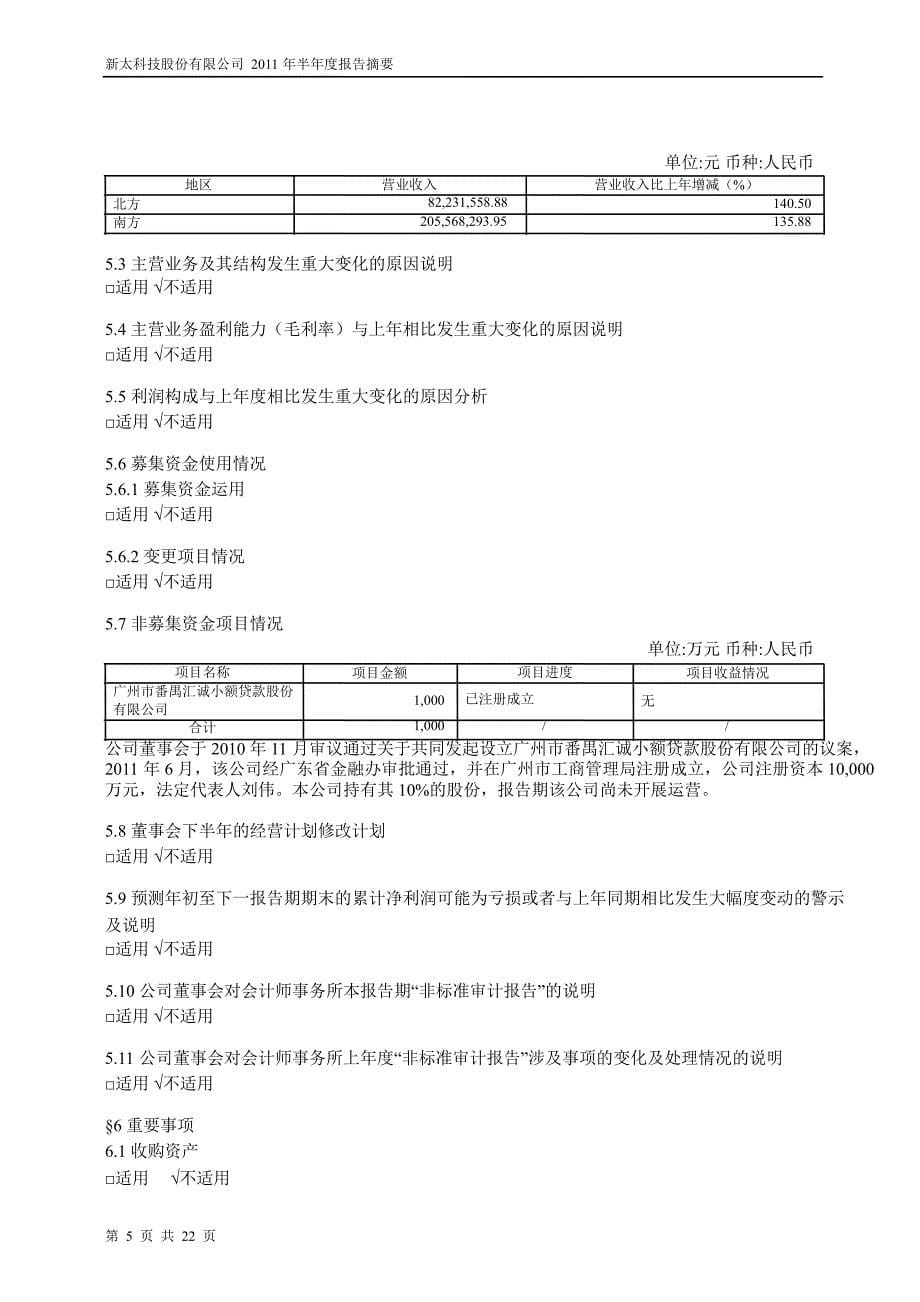 600728ST新太半年报摘要_第5页