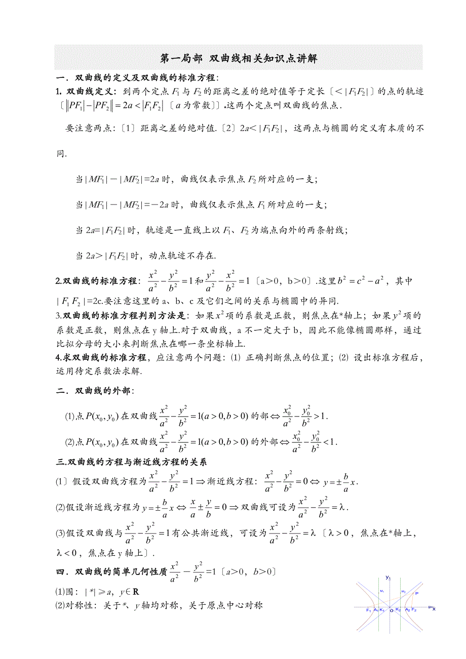 双曲线经典例题讲解_第1页