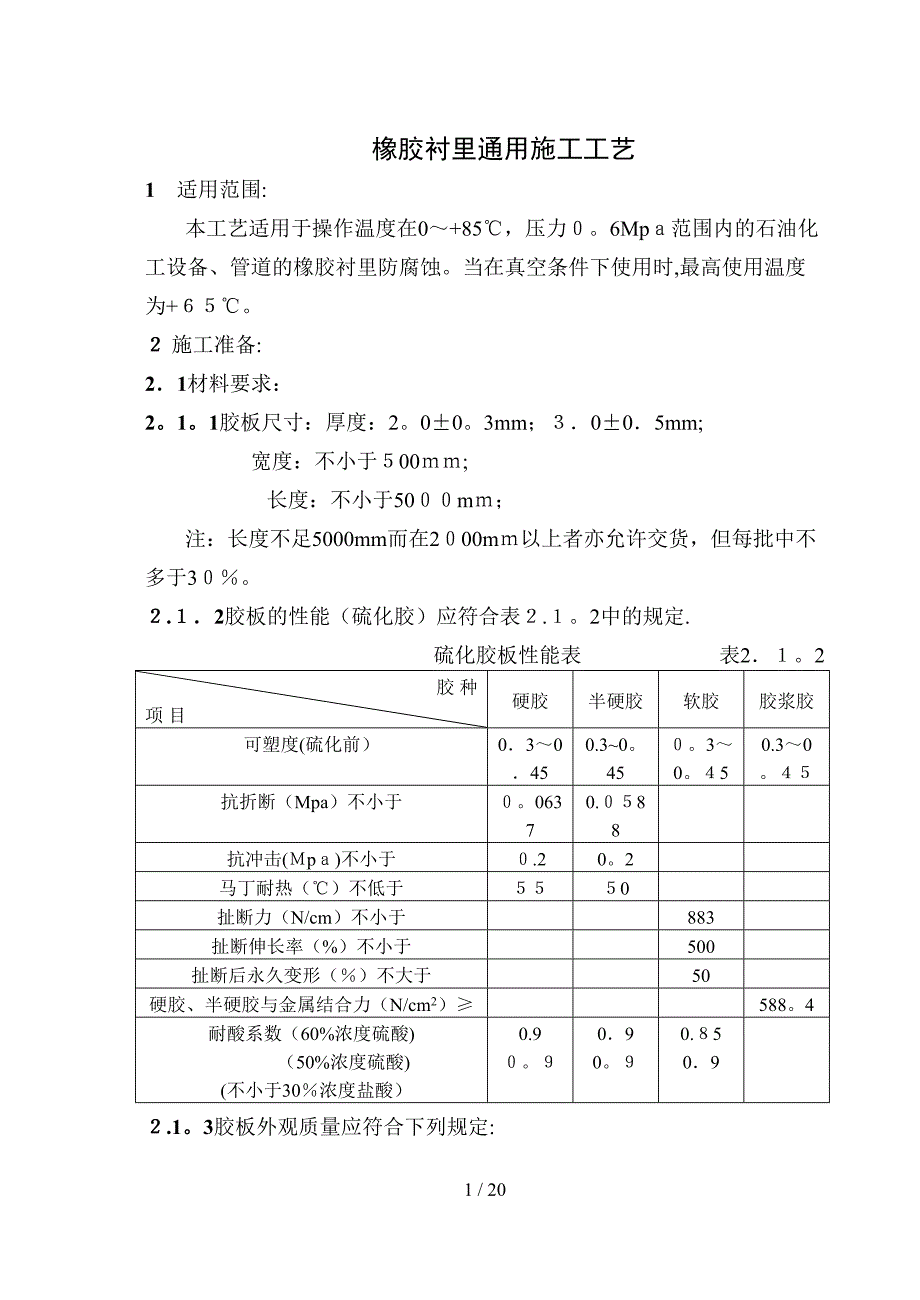 橡胶衬里施工工艺_第2页