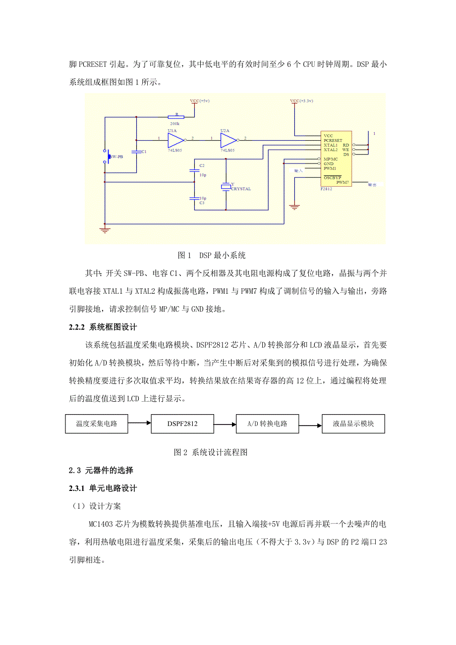 温度采集与显示DSP控制器及其应用课程设计说明书_第4页