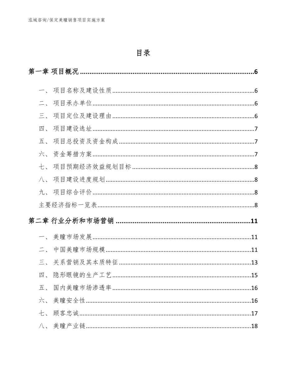 保定美瞳销售项目实施方案参考模板_第2页