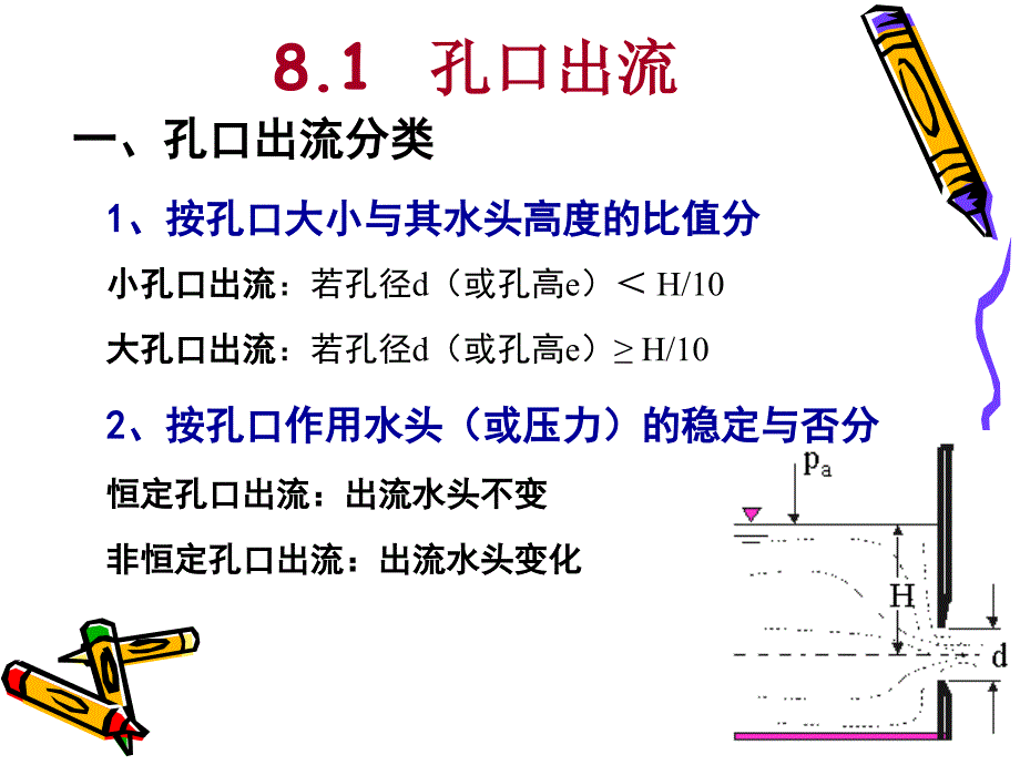 水力学第8章孔口出流_第4页