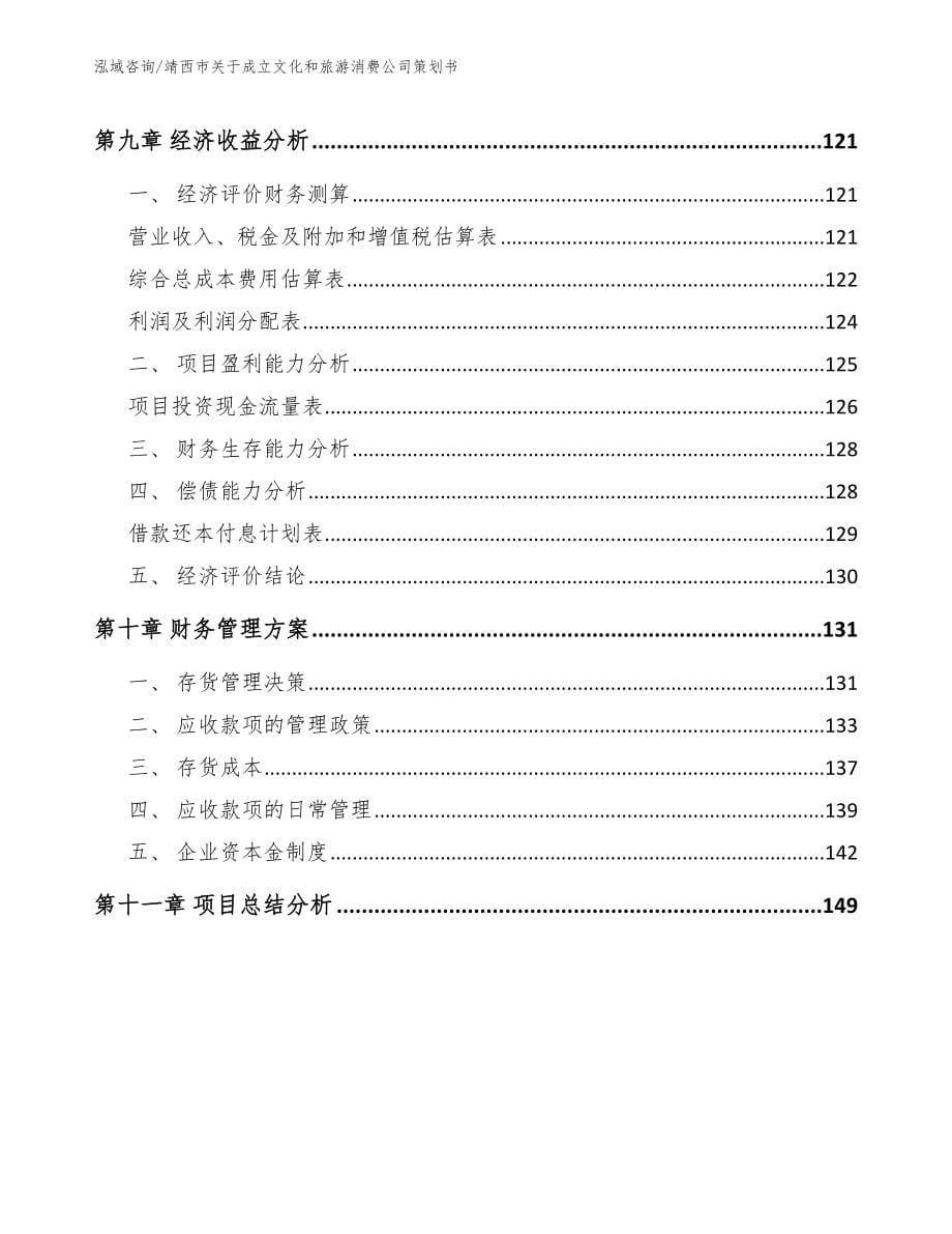 靖西市关于成立文化和旅游消费公司策划书_模板_第5页