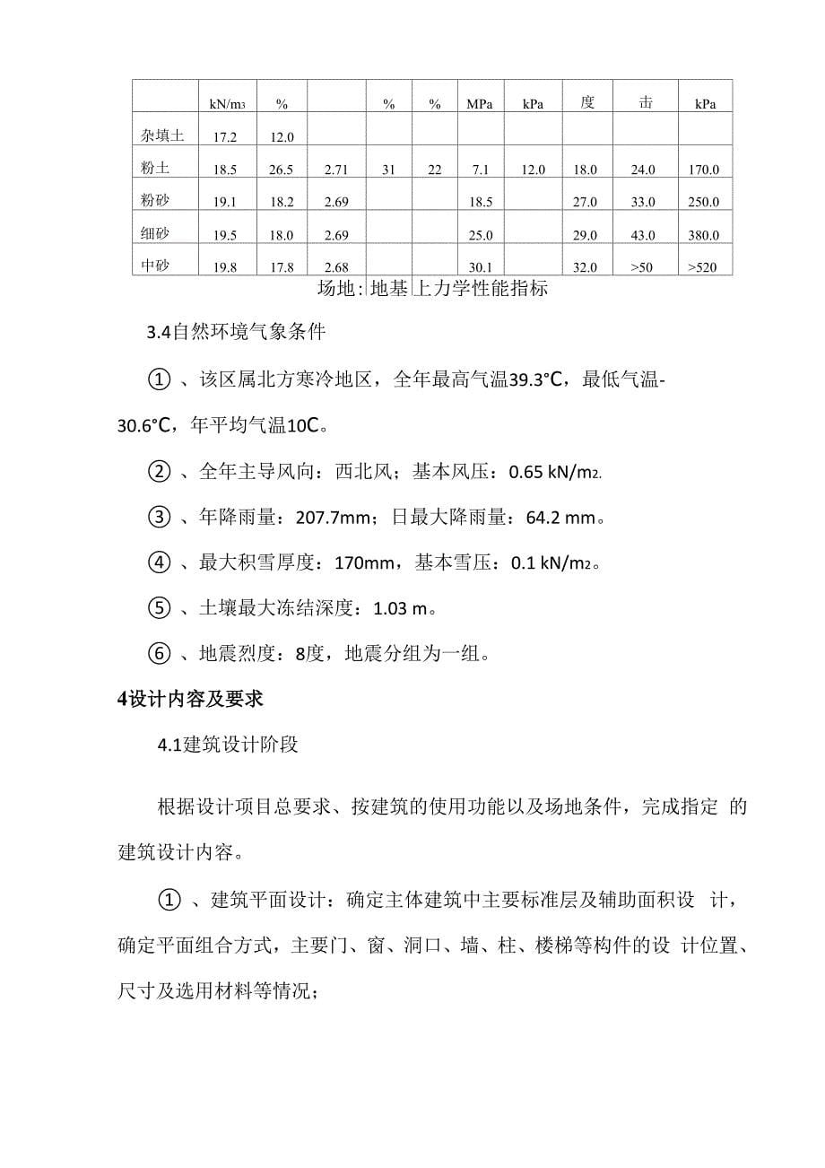 毕业设计任务书土木工程专业_第5页