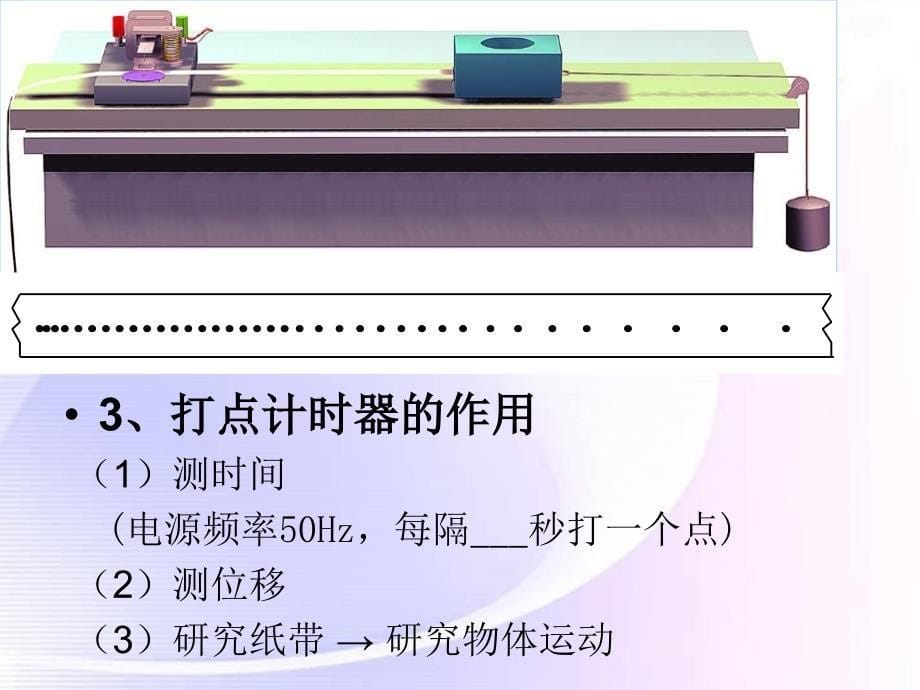 19《实验：用打点计时器测速度》必修1）_第5页