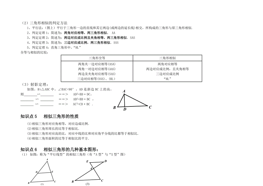 相似三角形知识点归纳（全）_第3页