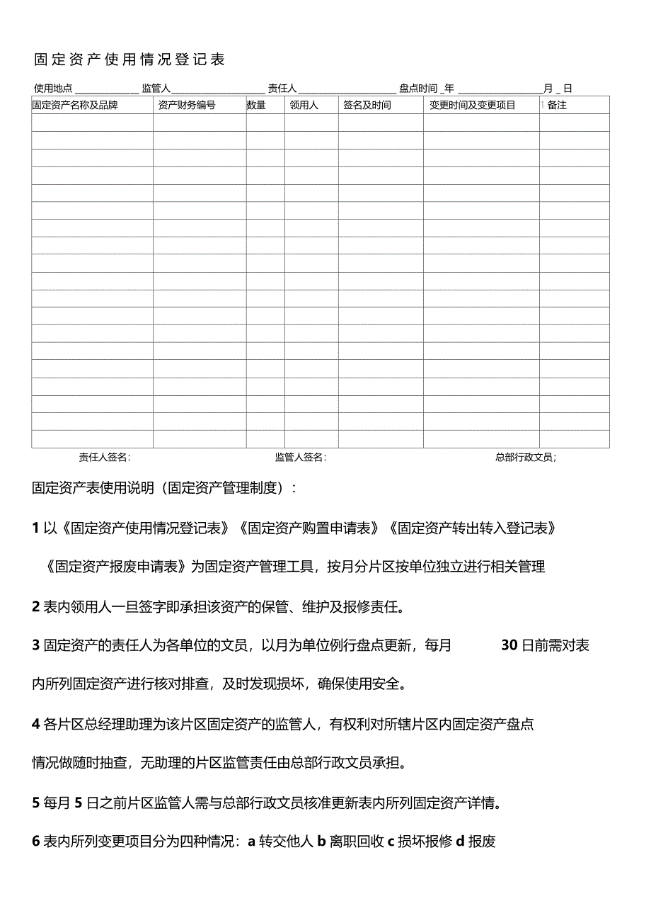 固定资产盘点登记表_第1页