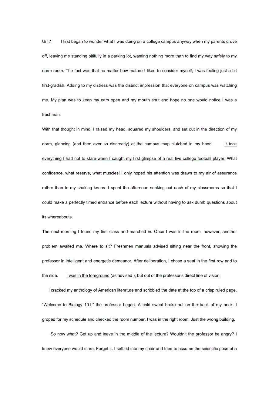 新世纪高等教育英语专业本科生综合教程第二版第三册所有课文相关解释.docx_第1页