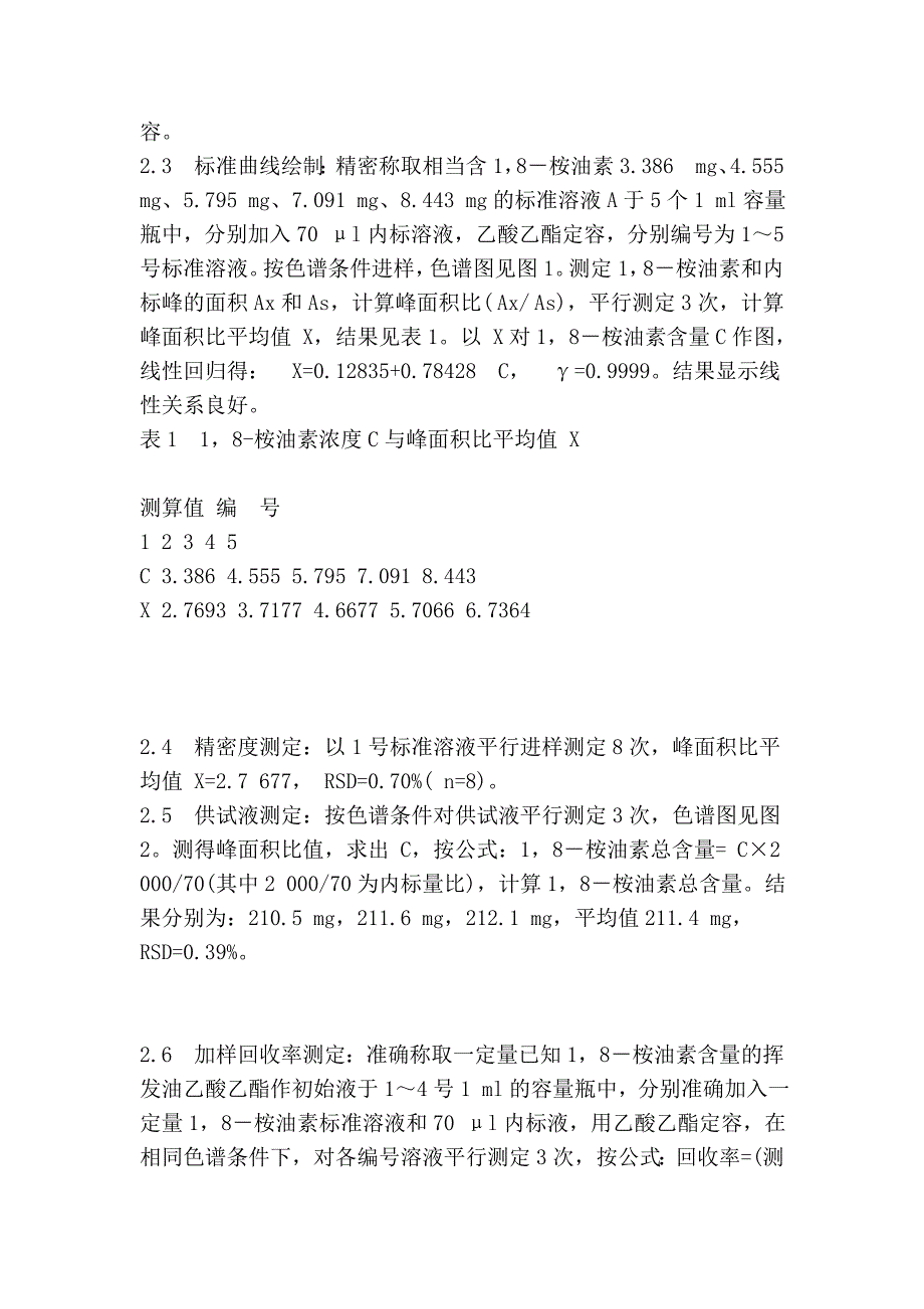 不同地区高良姜挥发油和1,8-桉油素含量测定比较.doc_第4页