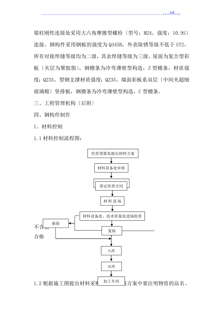 钢筋结构和彩板施工组织方案_第3页