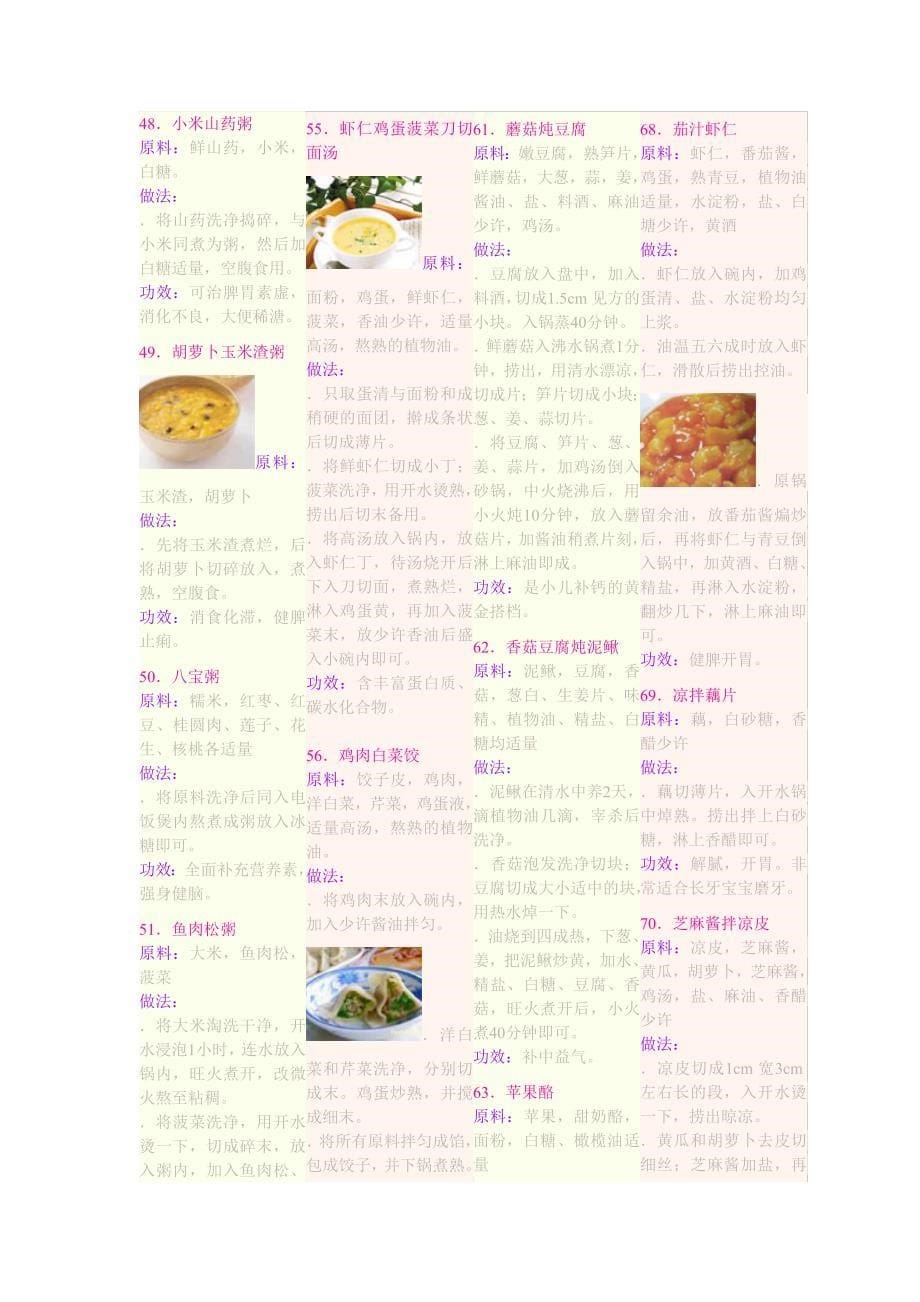 宝宝的辅食制作100款.doc_第5页