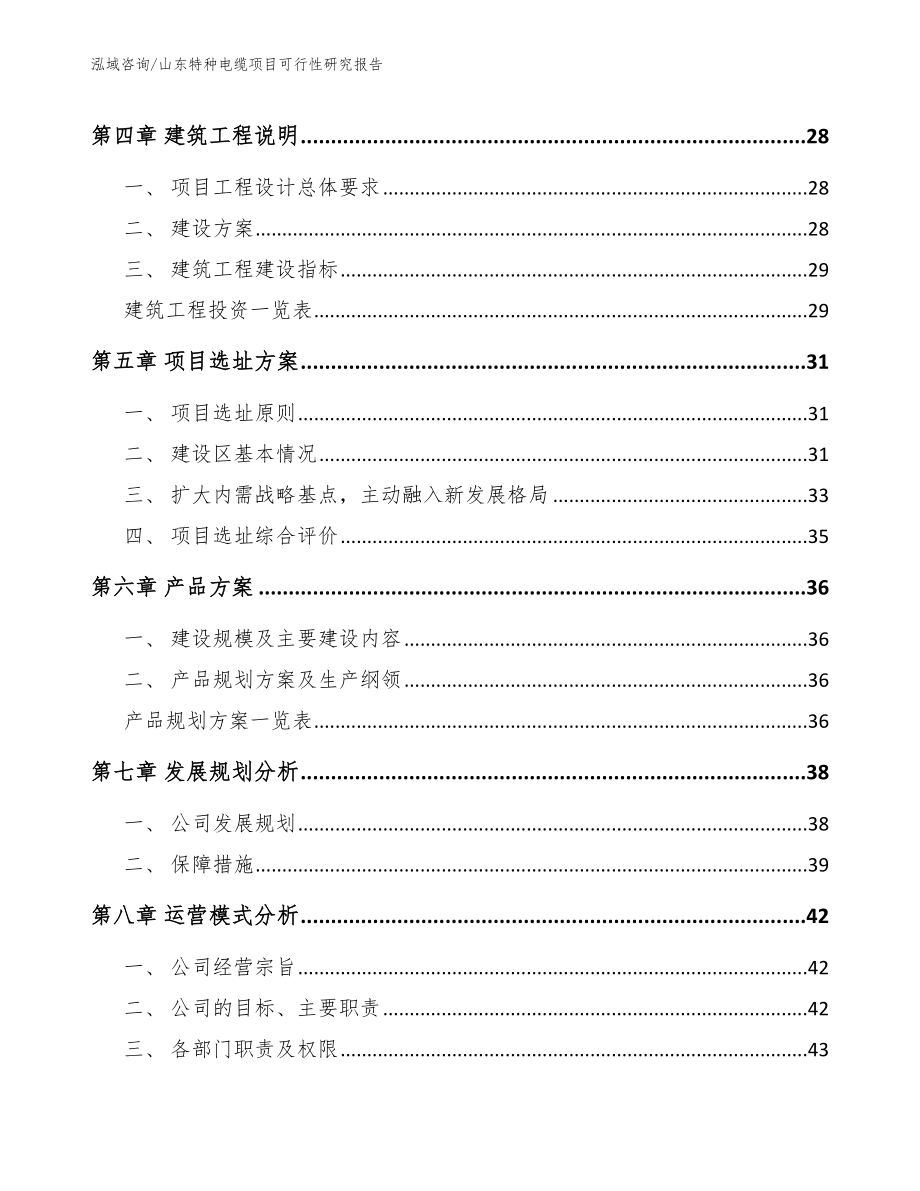 山东特种电缆项目可行性研究报告（参考模板）_第2页