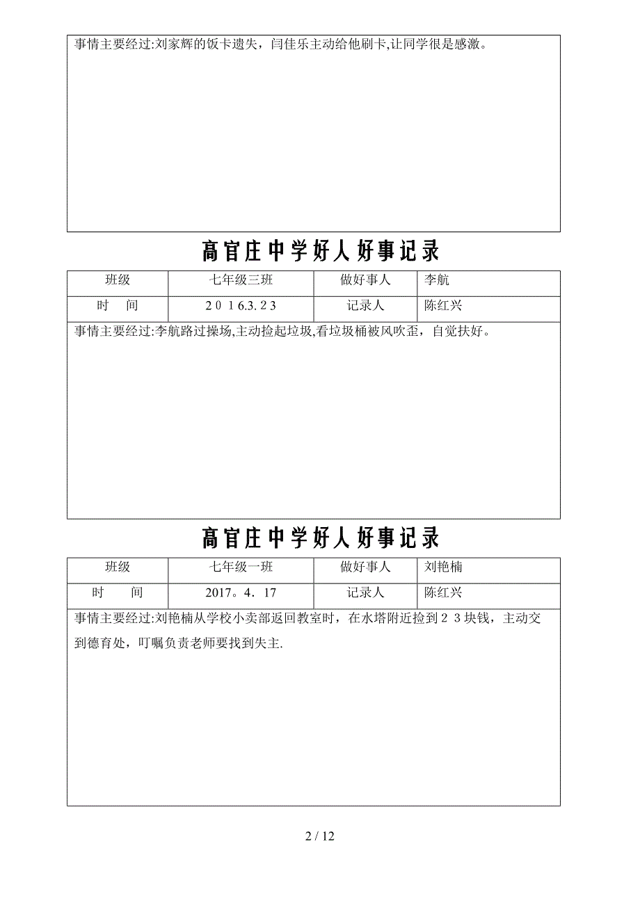 好人好事记录_第2页