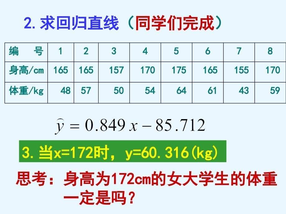 回归分析的基本思想及其初步应用_第5页