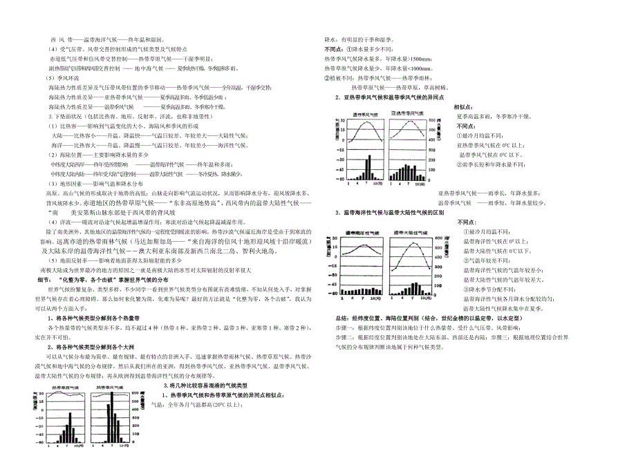 精品：气候类型的判读学案_第2页
