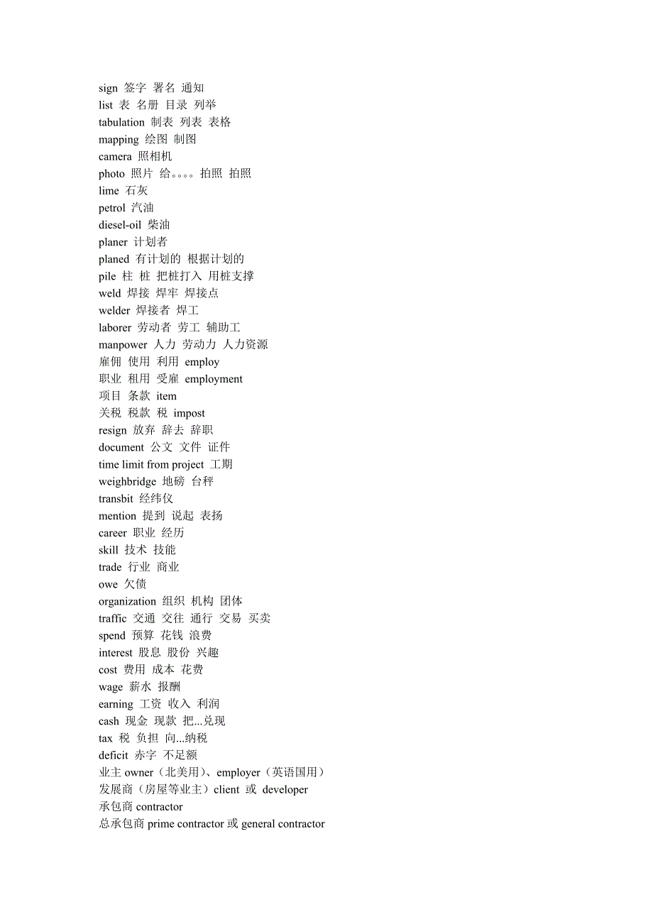 道路工程专业词汇英语翻译_第2页
