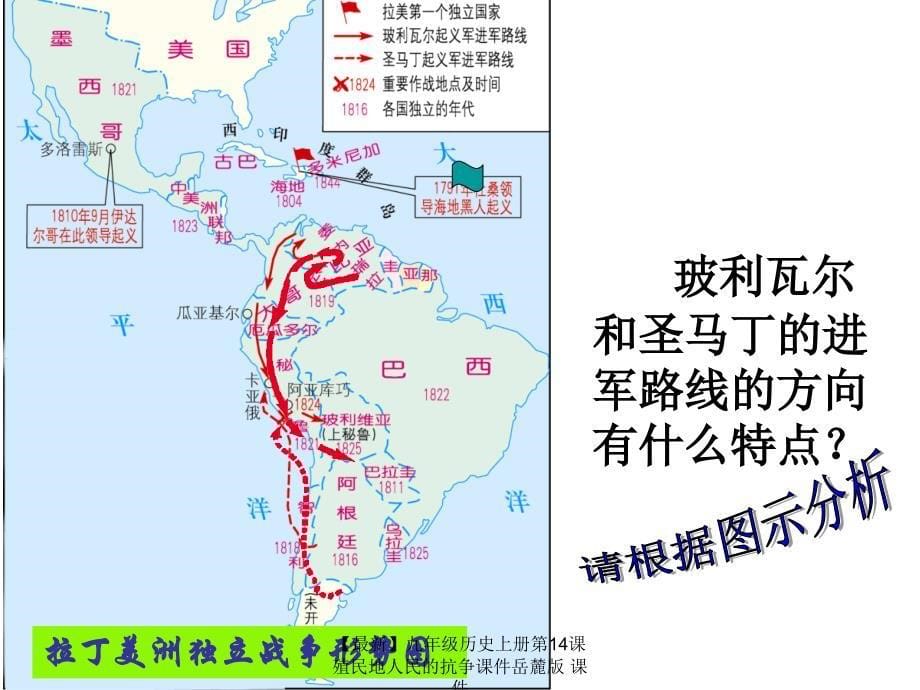 最新九年级历史上册第14课殖民地人民的抗争课件岳麓版课件_第5页