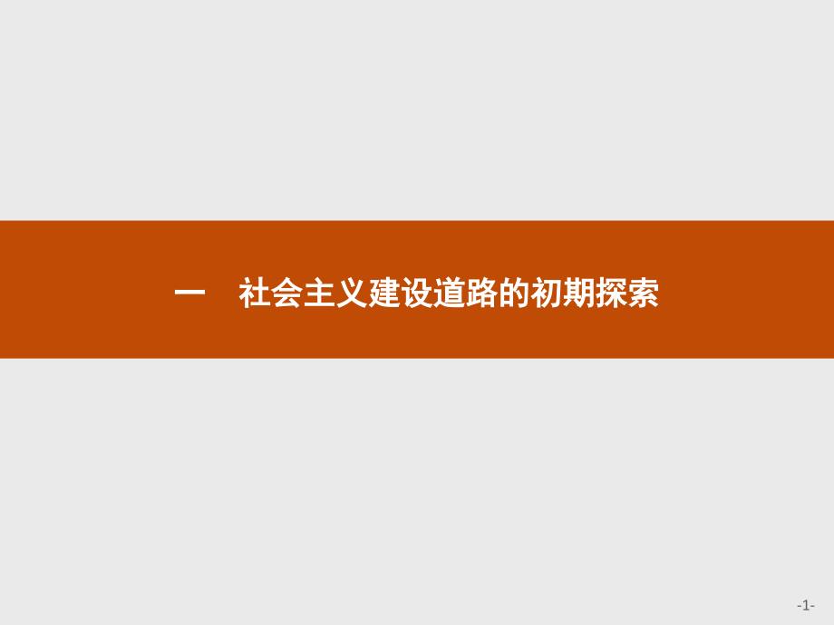 高中历史人民版必修二课件：7.1 社会主义建设道路的初期探索(共22张PPT)_第1页