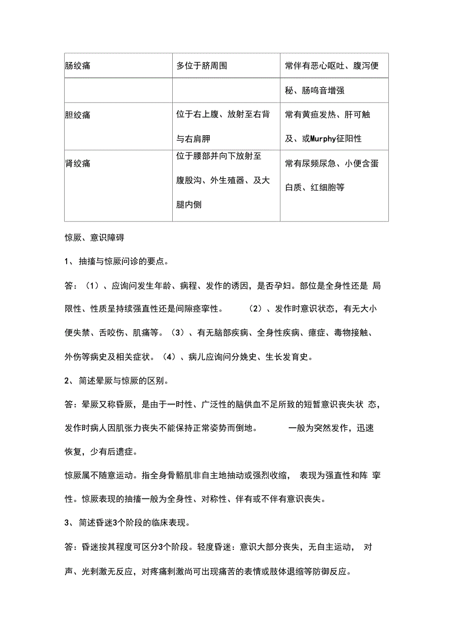 诊断学的简答题全面版_第3页