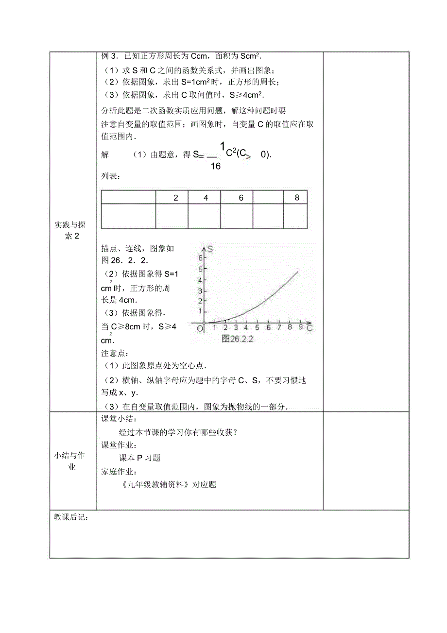 新人教九年级上册第22章《二次函数》全章教案.doc_第4页