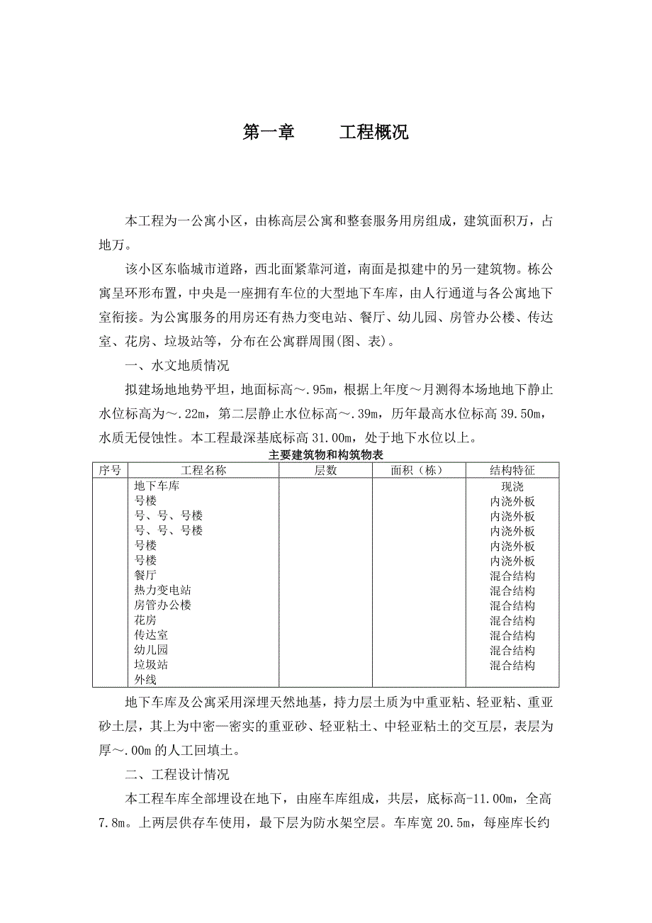 9栋高层公寓群施工组织设计方案DOC31页_第4页