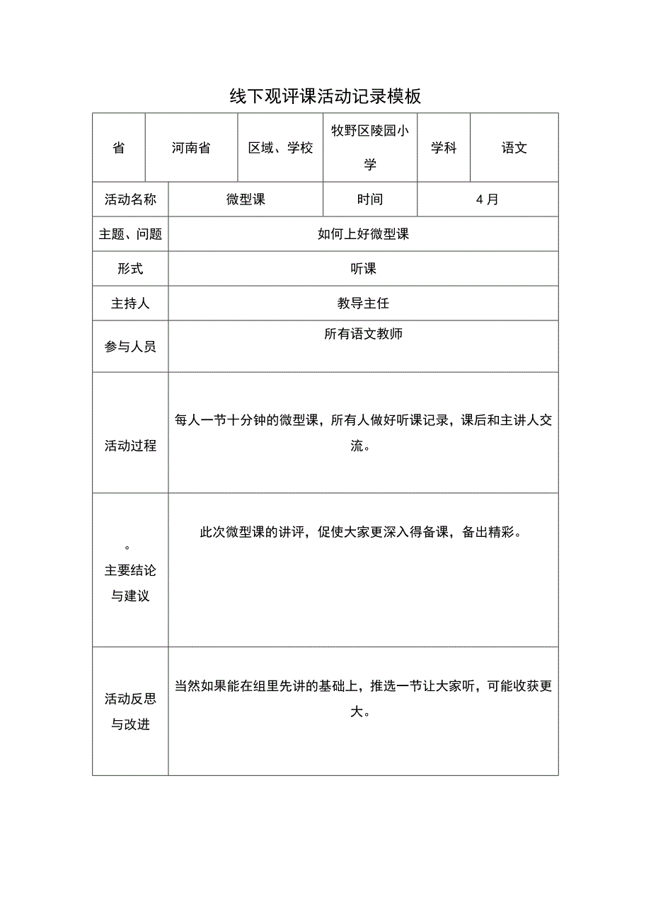 线下活动记录模版[1]_第1页