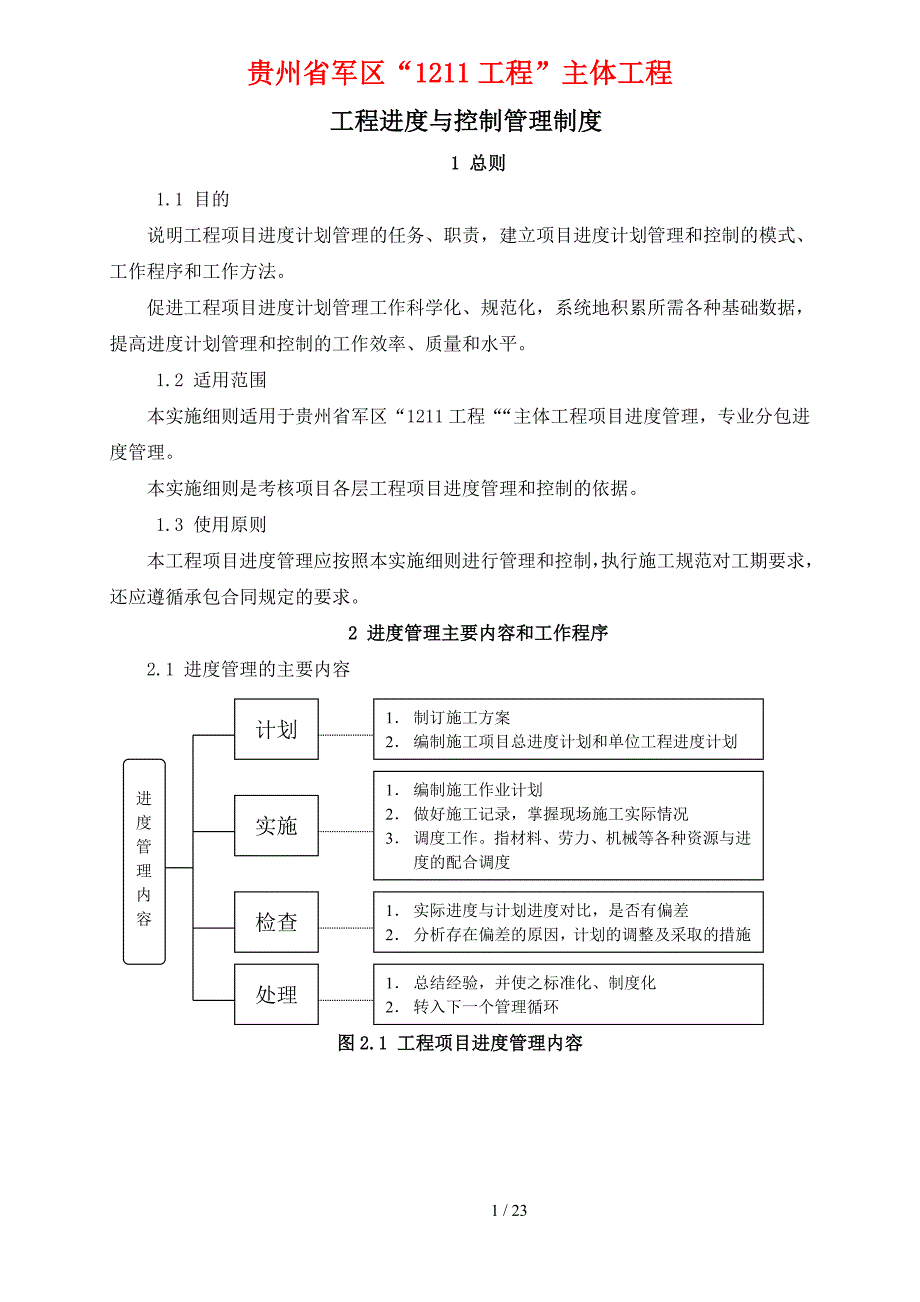 工程进度与控制管理制度.doc_第1页