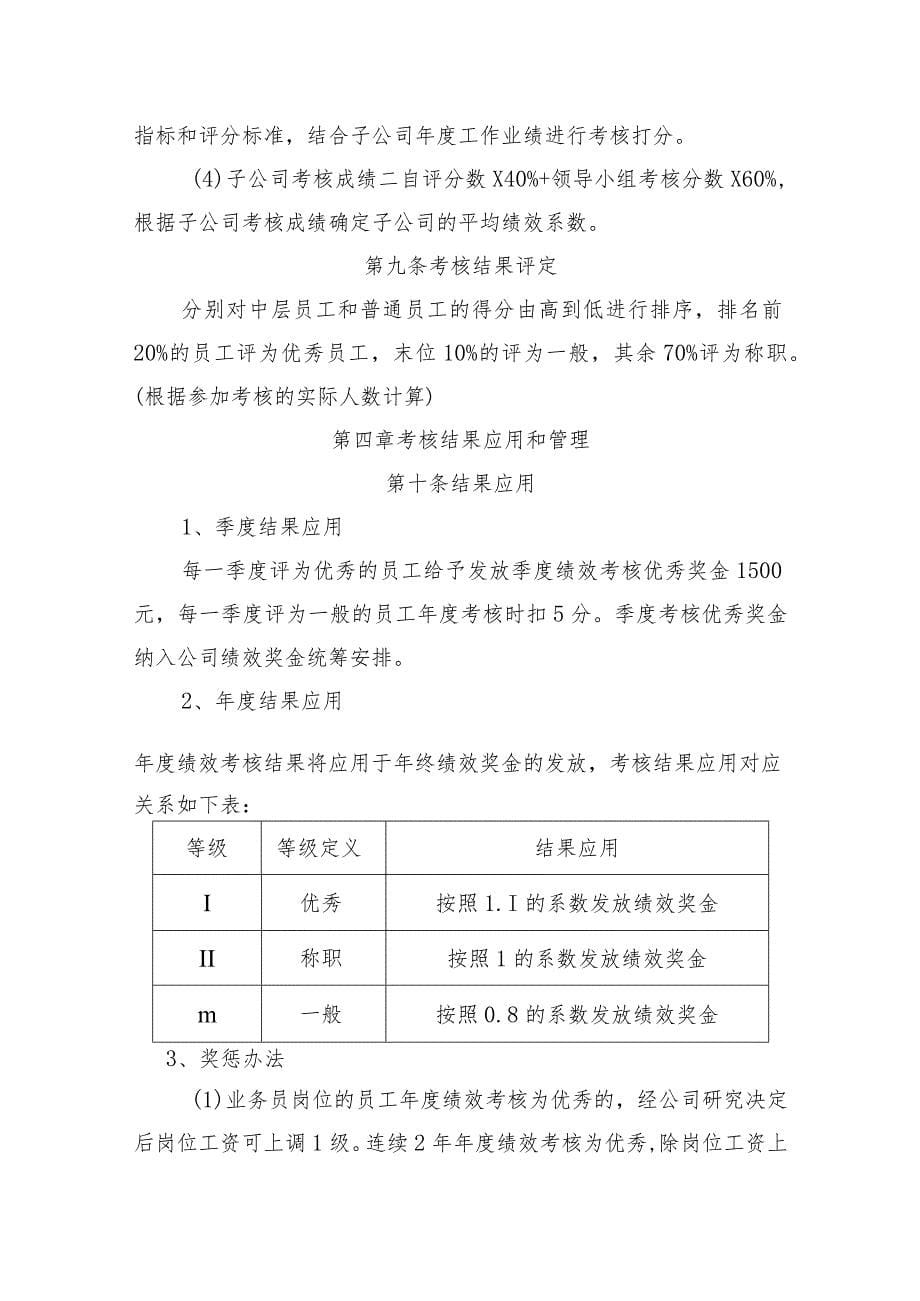 建设集团有限公司绩效考核办法_第5页