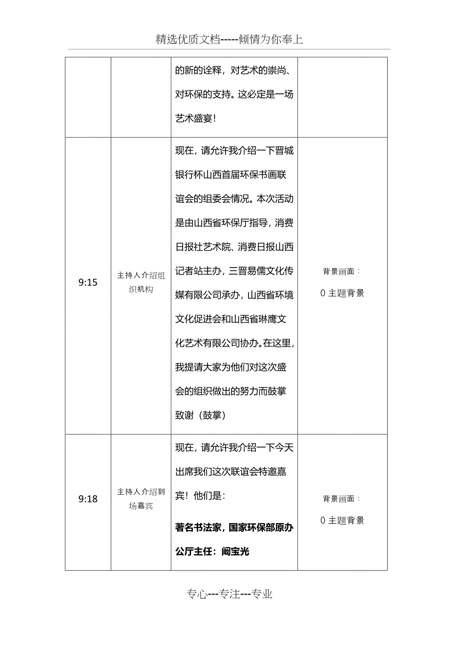 文化活动流程和主持人串词_第3页