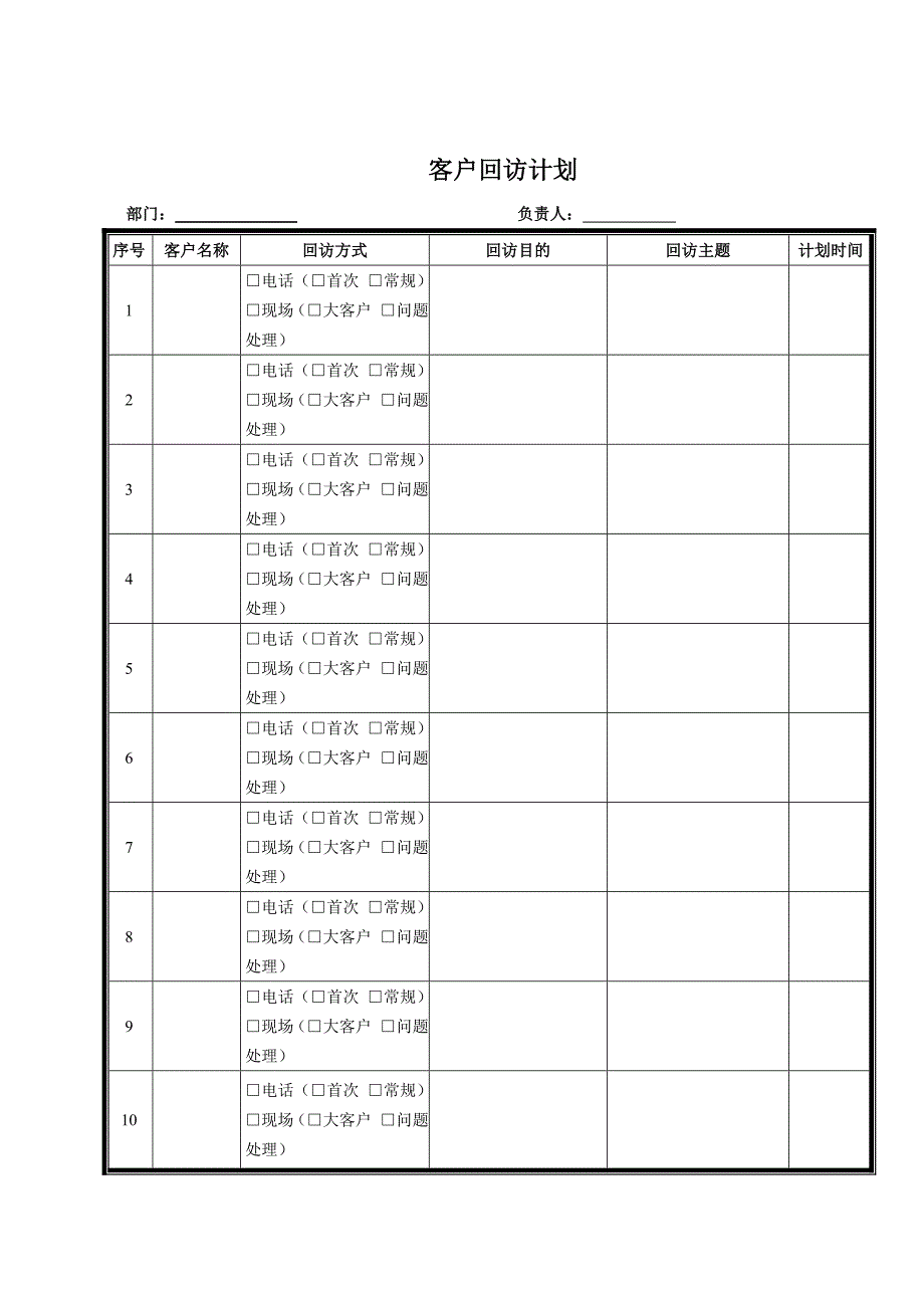 客户回访登记表_第4页