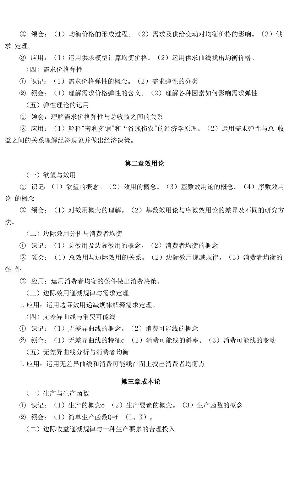 湖南交通工程学院2022年专升本《西方经济学》专升本考试大纲(电子商务)考试大纲.docx_第2页