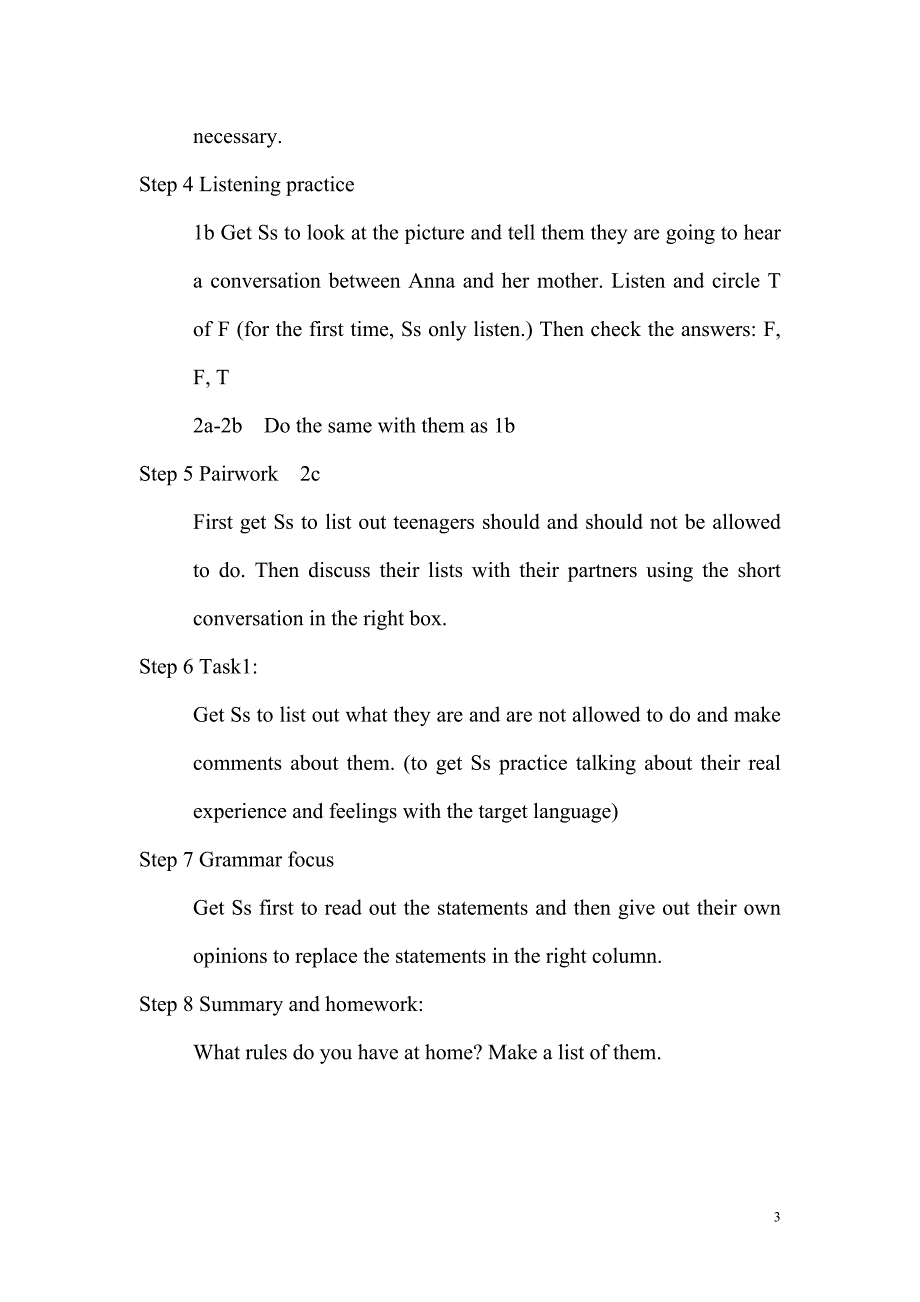 新目标九年级英语Unit_3教学设计_第3页