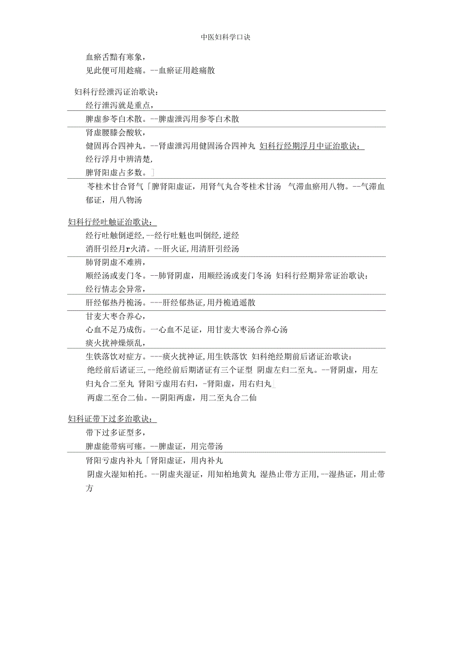 中医妇科学口诀_第4页