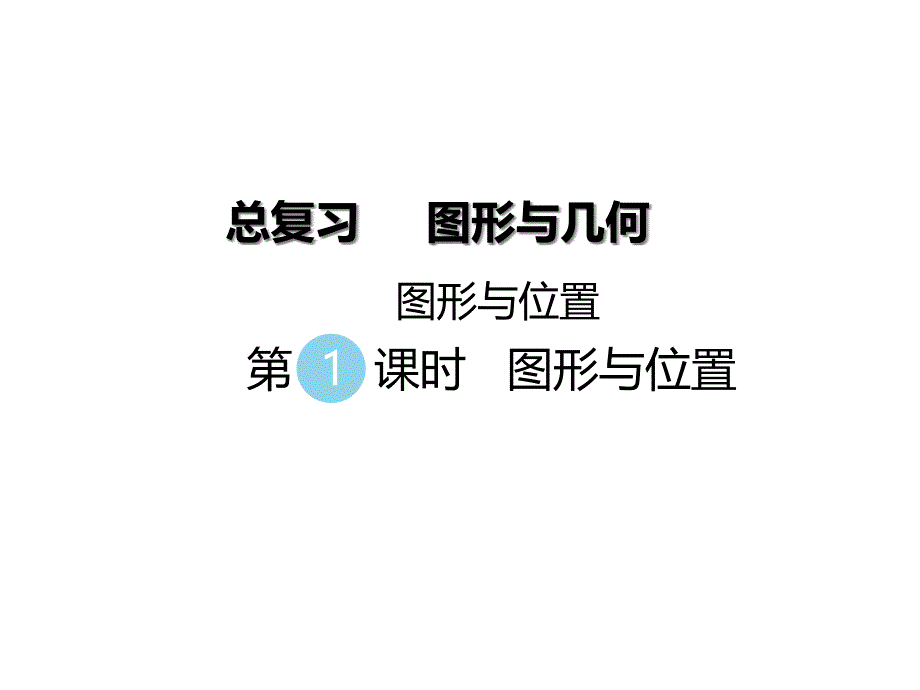 北师大版六年级数学下册总复习专题二图形与几何四图形与位置课件_第1页