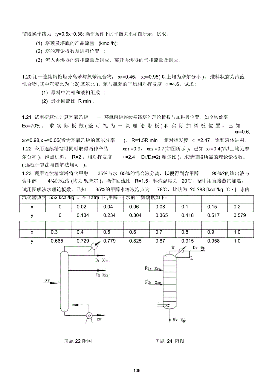 化工原理第五章精馏题资料_第4页