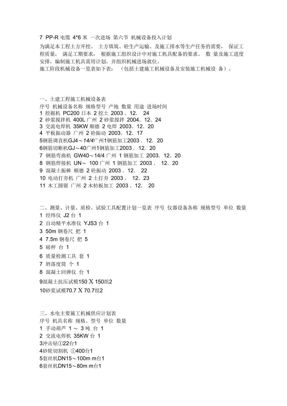 污水处理施工组织设计_第5页