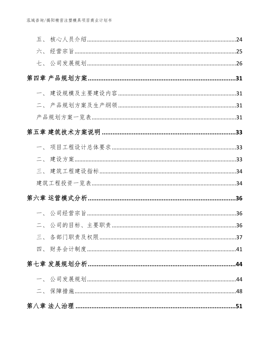 揭阳精密注塑模具项目商业计划书（参考范文）_第2页