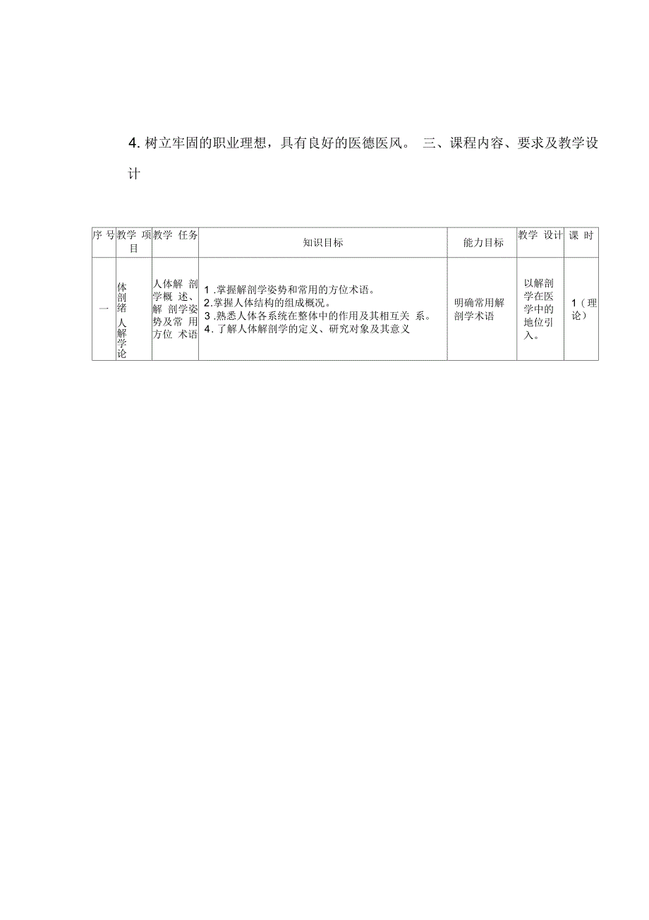 人体解剖学课程标准_第4页