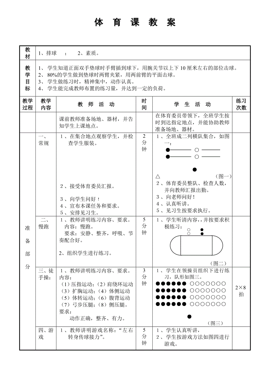 体 育 课　教 案[8].doc_第1页