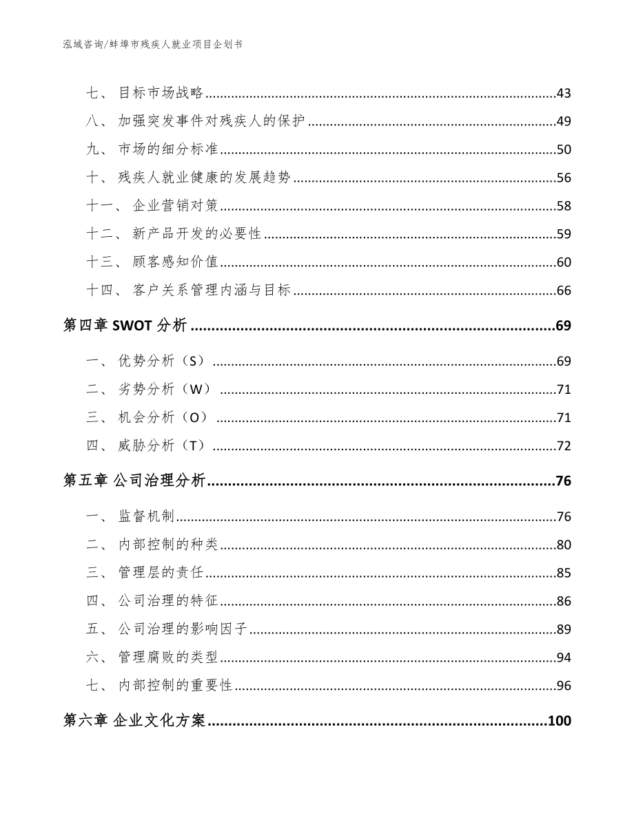蚌埠市残疾人就业项目企划书（范文模板）_第4页