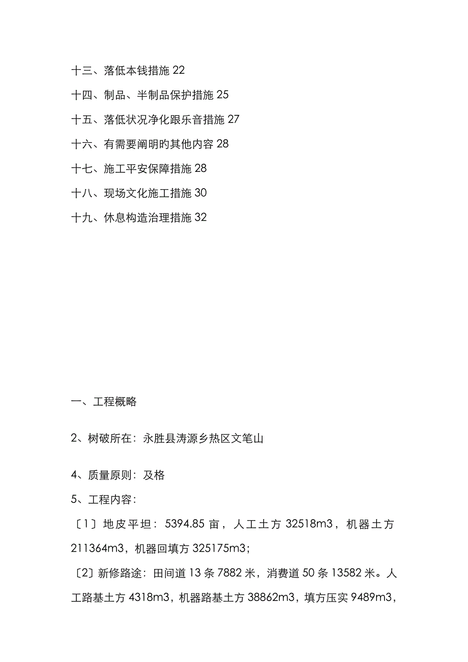 土地开发整理项目施工组织设计_第2页