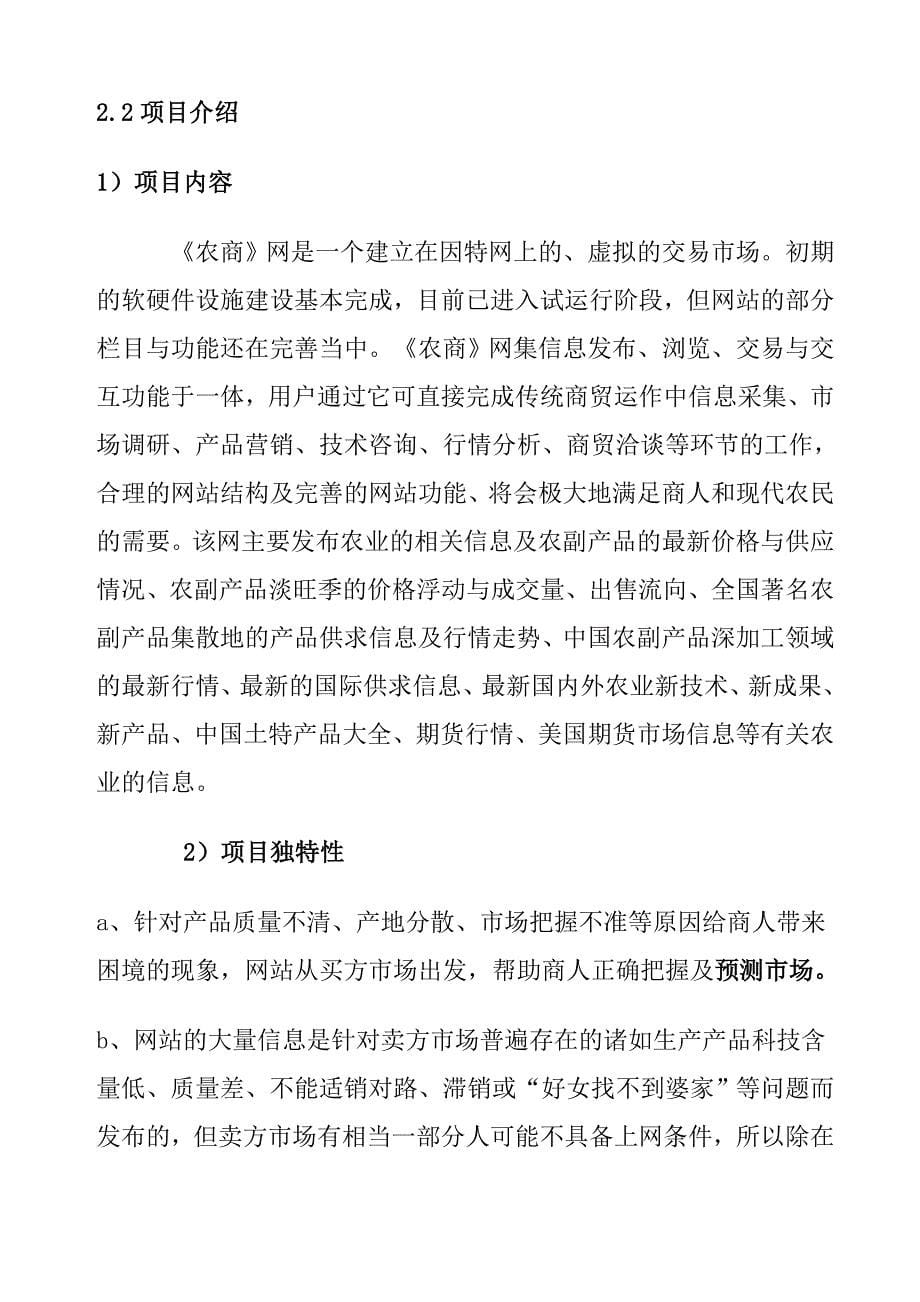 某门户网站商业计划书_第5页