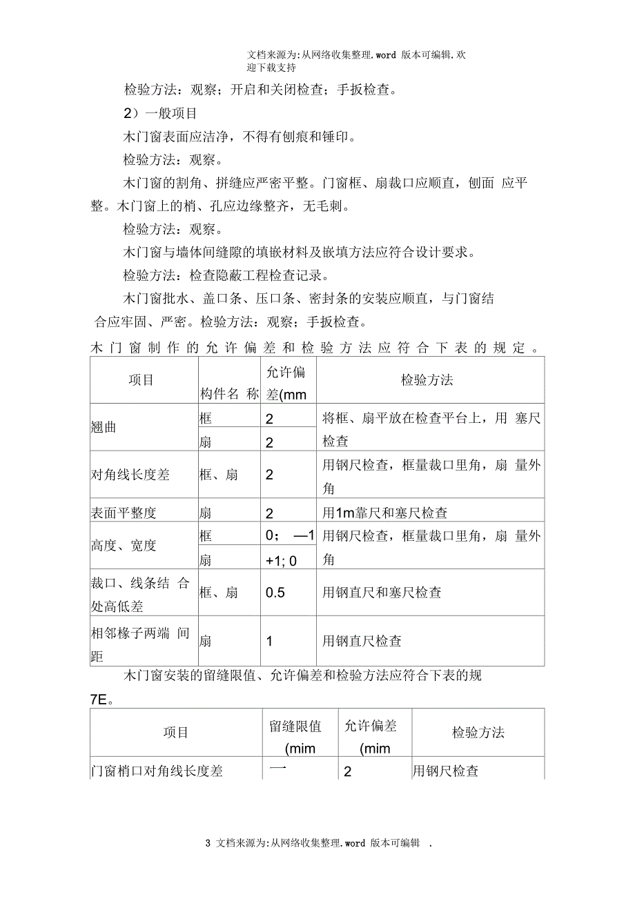 成品木门安装施工方案和技术措施_第3页